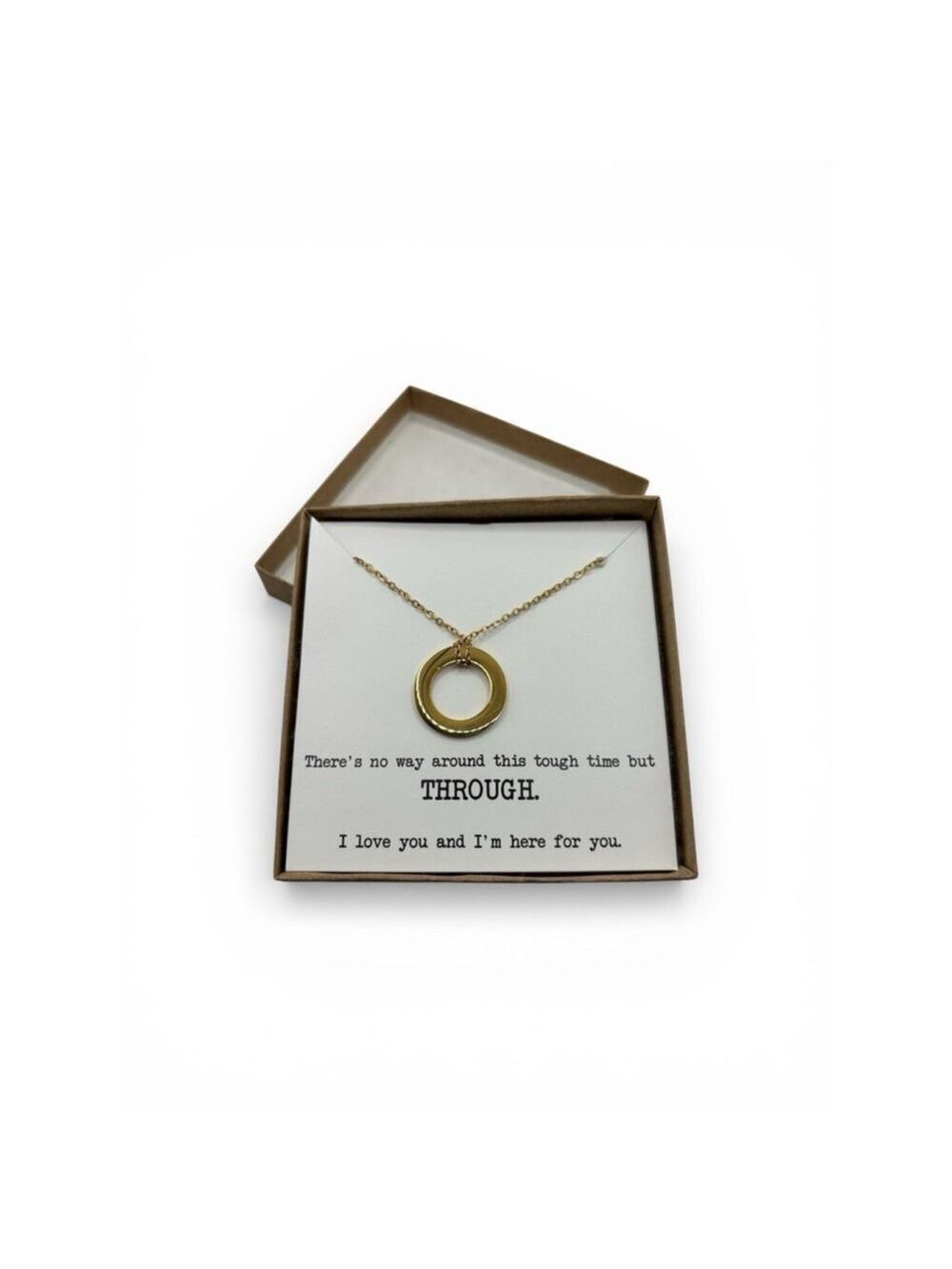 Circle Pendant Necklace Box Set